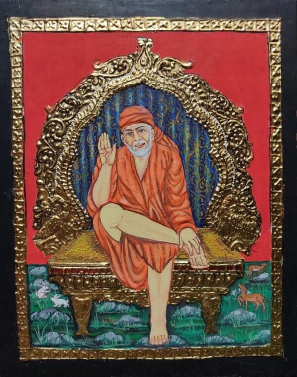 Shirdi saibaba - Tanjore Painting