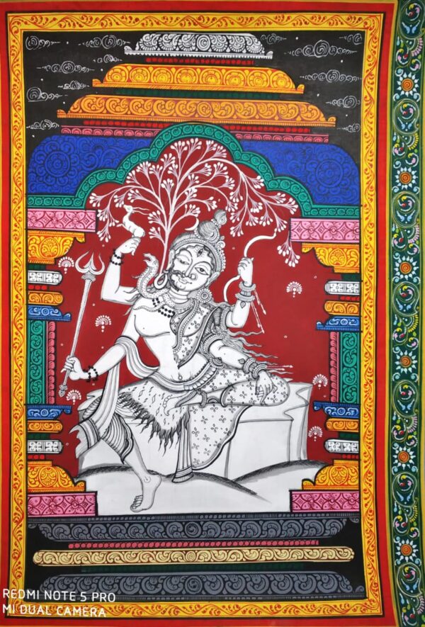 Ardhanareeshwar - Pattachitra Paintings (30 cms x 46 cms)