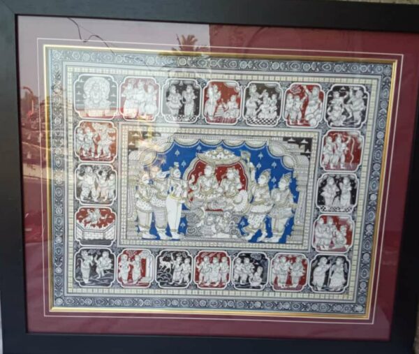 Krishna Story#3-Pattachitra Painting (20"x24")