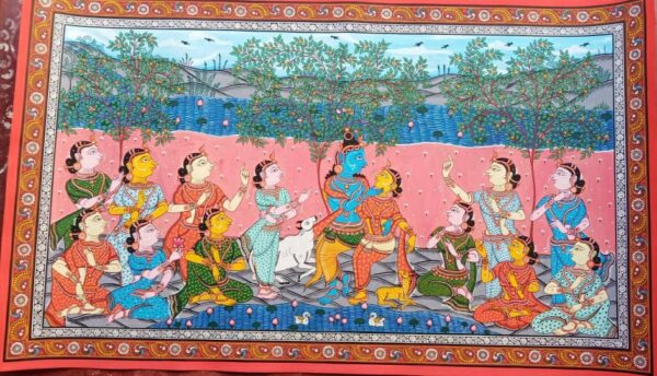 Rasa Lila#2 - Pattachitra Painting (36"x24")