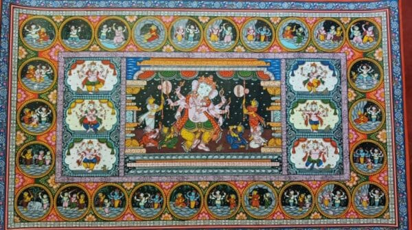 Ganesh - Pattachitra Painting (36"X24")