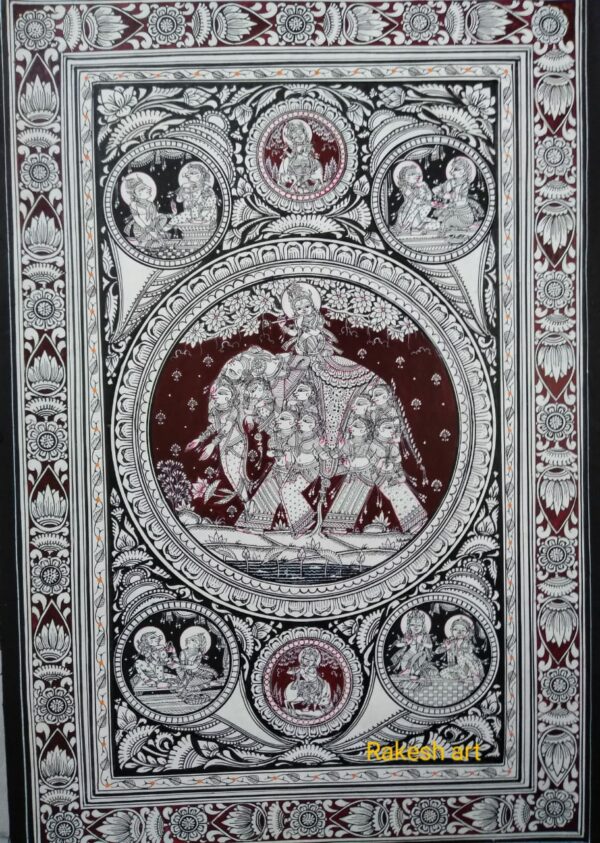 Kandarp Hati, Pattachitra Painting (20"x14")