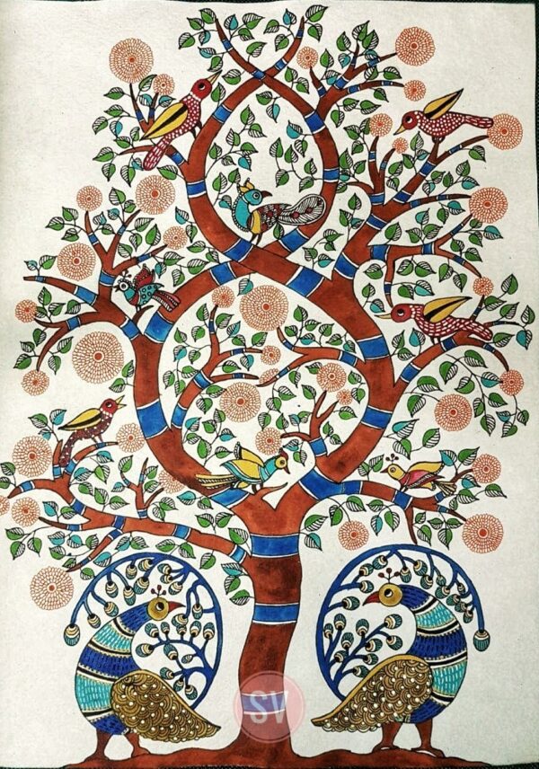 Tree of Life - A Gond Painting-30X42cms