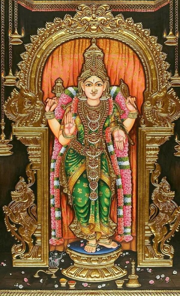 Jay Maa, Mysore Painting (22"x18")