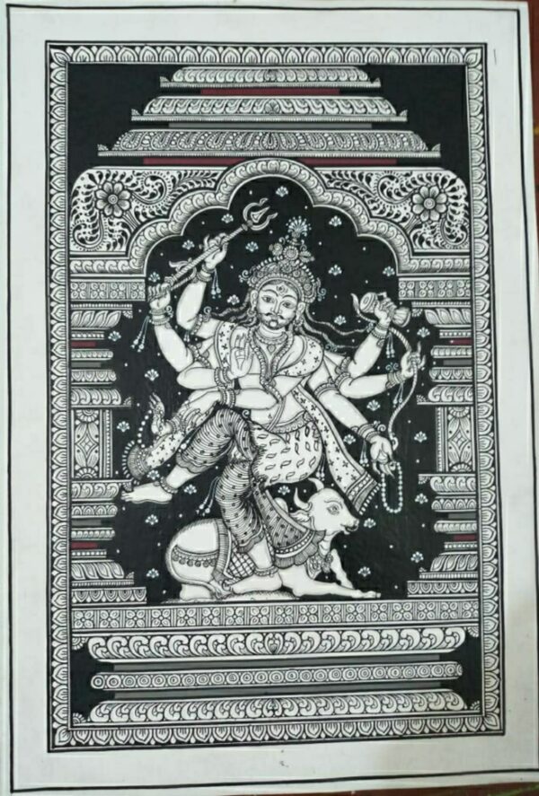 Jay Natarajan, Pattachitra Painting (19"x13")