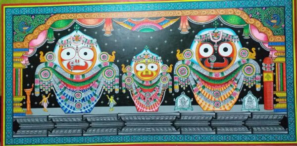 Jagannath #1 - Pattachitra Painting (18"x30")