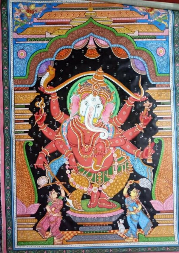 Ganesh #2 - Pattachitra Painting (36"x24")