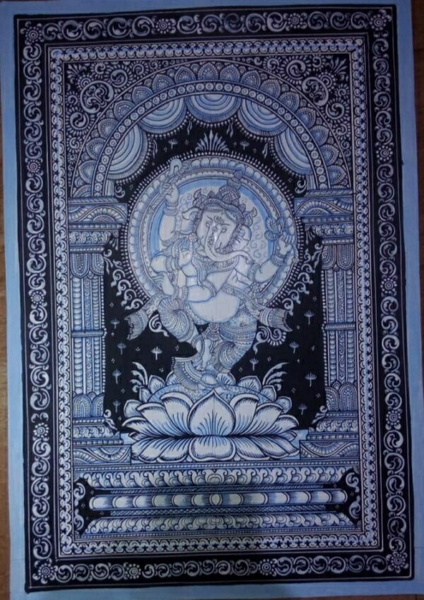 Sri Ganesh #4, Pattachitra Painting (19"×13")