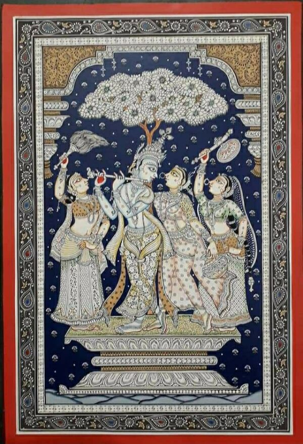 Sri Krishna-Pattachitra Painting (18"x12")