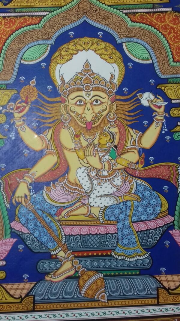 Jay Narasingha, Pattachitra Painting (18"x12")