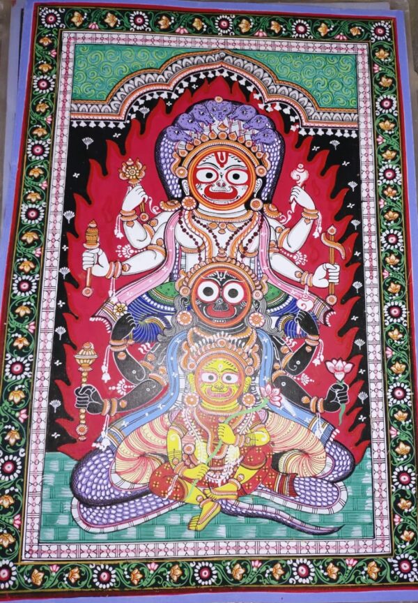 Sri Ganesh #3-Pattachitra Painting (18"x12")