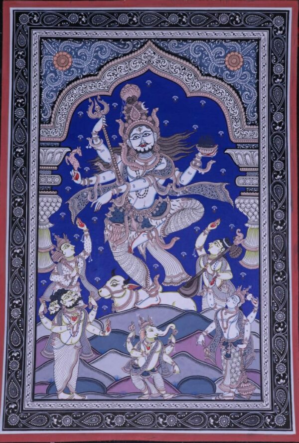 Shiva Rudra Avatar, Pattachitra Painting (18"x12")