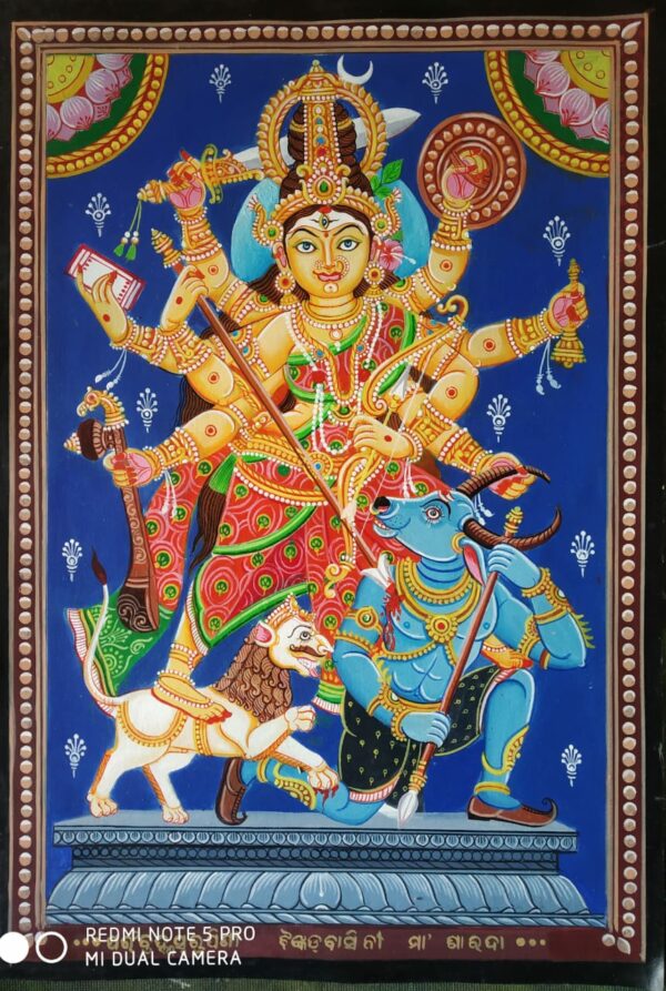 Jay Maa Sarala , Pattachitra Painting (12" x 18")