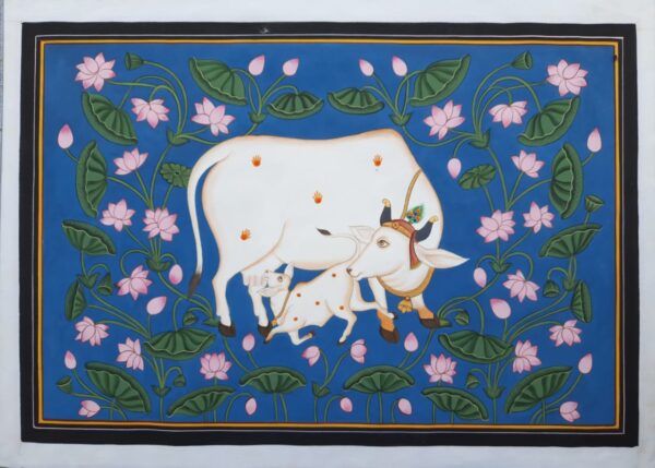 Cow #1 - Pichwai Painting (32" x 22")