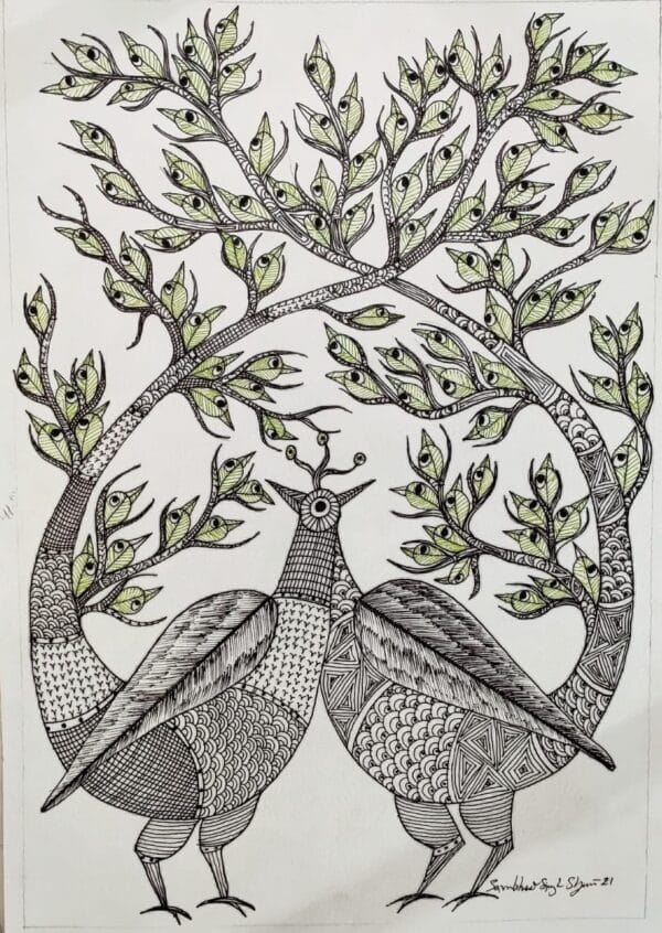 Tree of Life #2 - Gond Art (A3 - 30 x 42 cms)