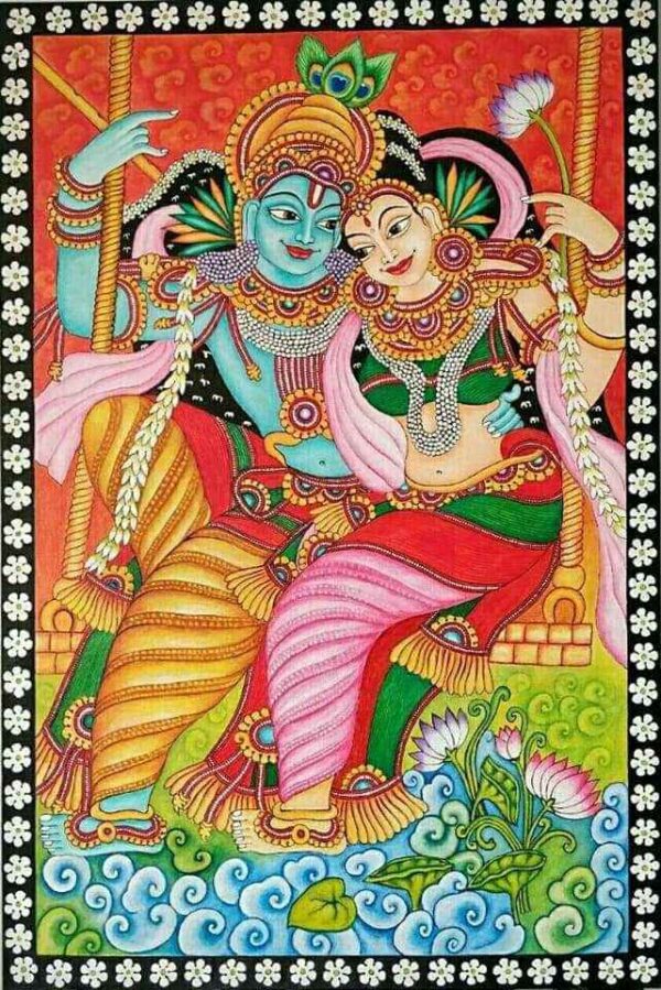 Radha Krishna, Kerala Mural