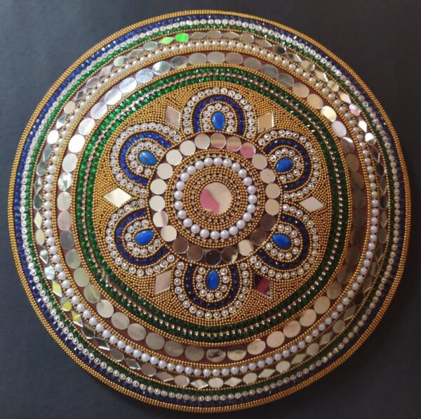 Wall Decor Plates #3 - Lippan art (11")