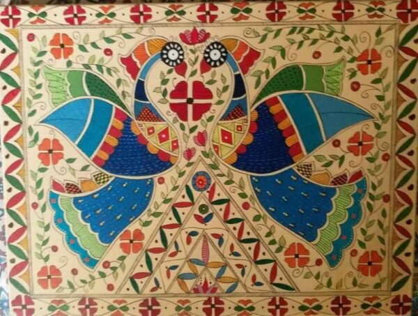 Peacock, Madhubani Painting