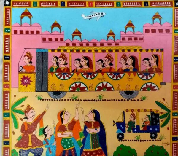 Radha Krishna, Phad Painting