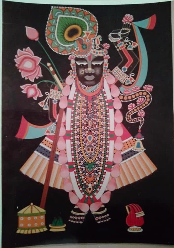 Sri Nath Ji - Sand painting (30" x 48")