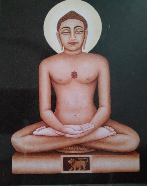 Sri Mahaveer - Sand painting (24" x 30")