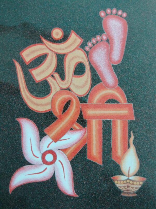 Aum Shree - Sand painting (18" x 24")