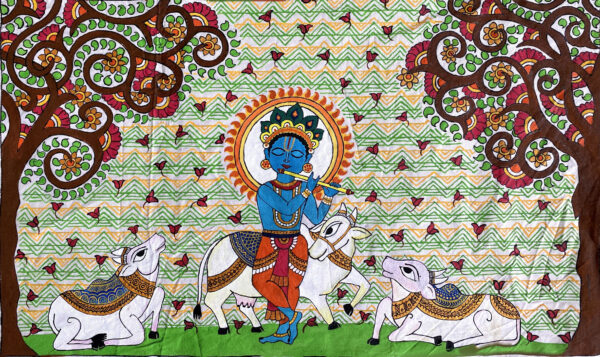 Pichwai - Cows with Krishna