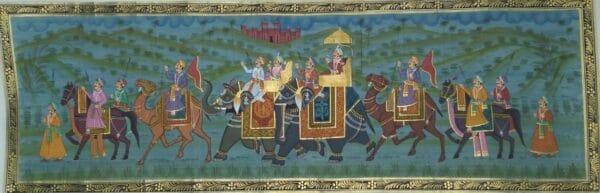 Rajasthani Royal Procession #5 (30" x 10")