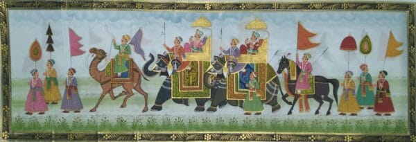 Rajasthani Royal Procession #7 (30" x 10")