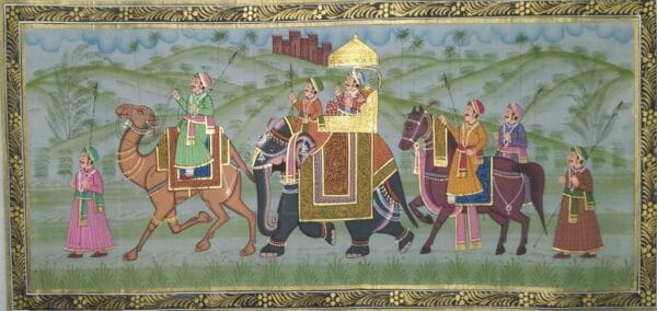 Rajasthani Royal Procession #1 (19" x 9")