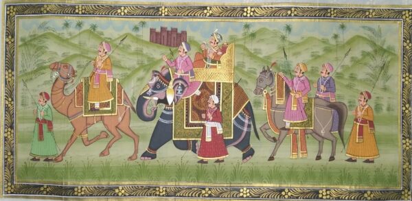 Rajasthani Royal Procession #3 (19" x 9")