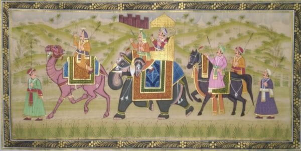 Rajasthani Royal Procession #4 (19" x 9")