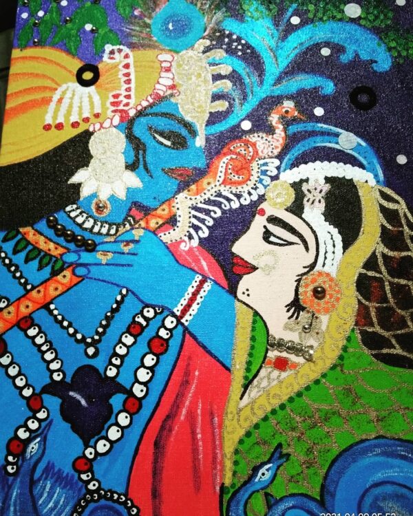 Radhe Krishna painting on canvas ?