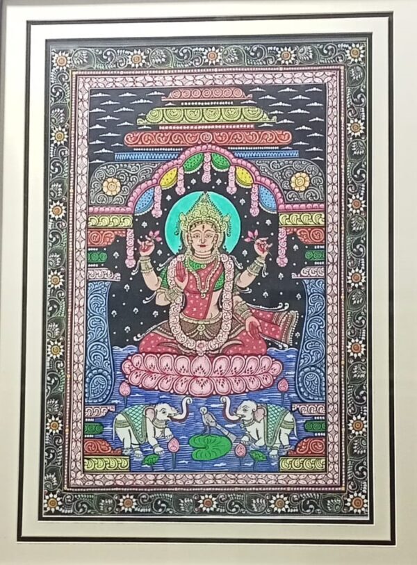 Jai Maa Lakshmi - Pattachitra painting (18" x 24")