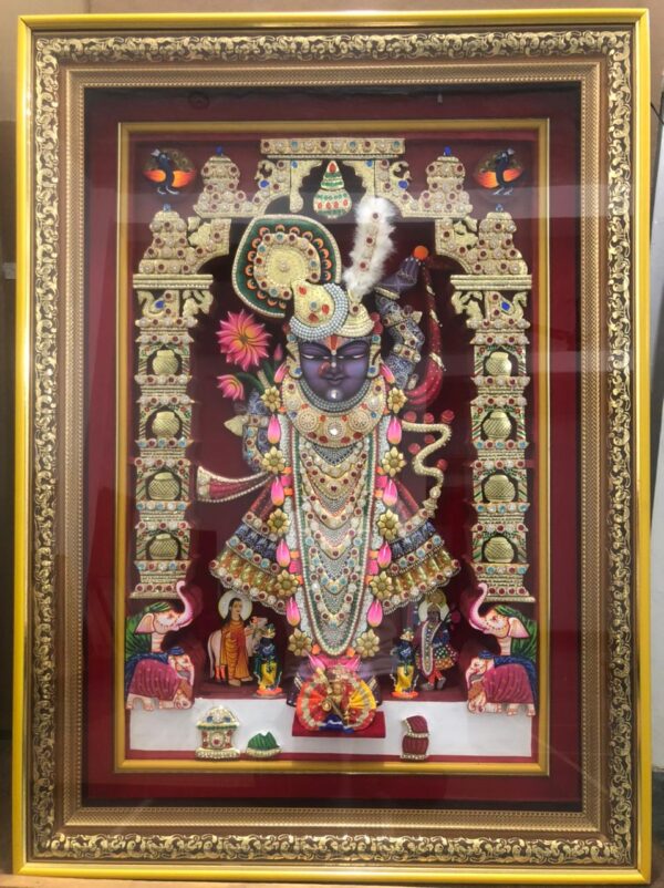 Rajbhog Darshan Murti - Pichhwai painting - Aditya - 02