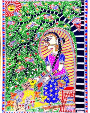 Elephant Art Madhubani painting Manoj Kumar 01