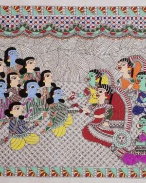 Madhubani Painting Kirty Manjari 3