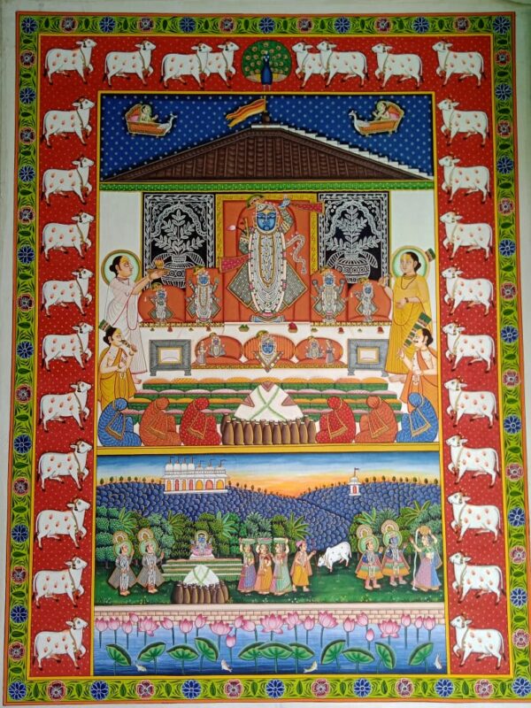 Srinath Ji - Pichhwai painting (36" x48")