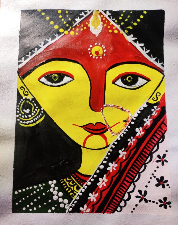 Rajasthani folk art (21 x 27 cms )