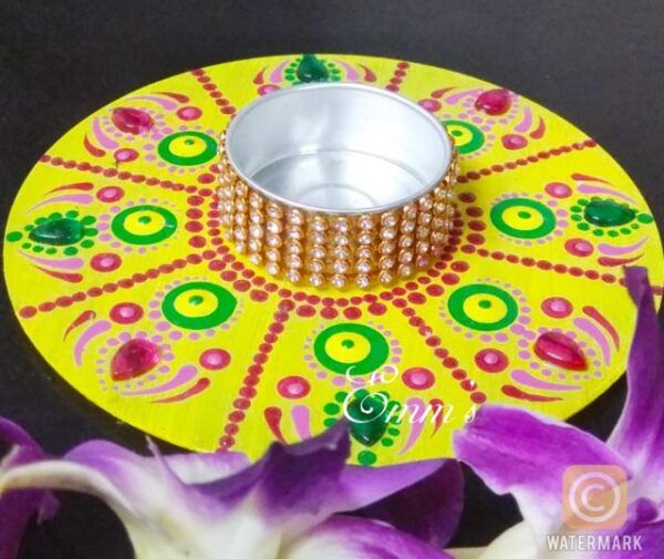 Light Holders #4 - Dot Mandala Art (12 cms)