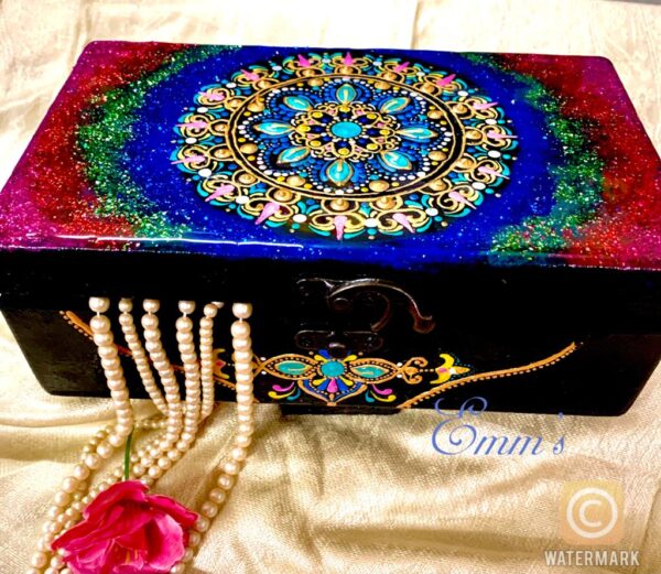 Jewel Box - Indian Handicraft (8" x 5")