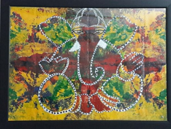 Ganesha - Indian Art (20" x 30")