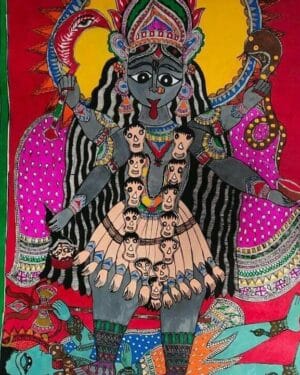 Madhubani painting - Bindi Priya - 08