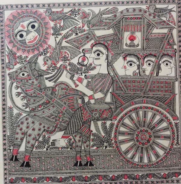 Madhubani painting - Chandra Bhushan - 28