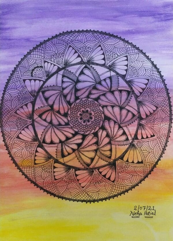 Mandala Art #4 (Size A4)