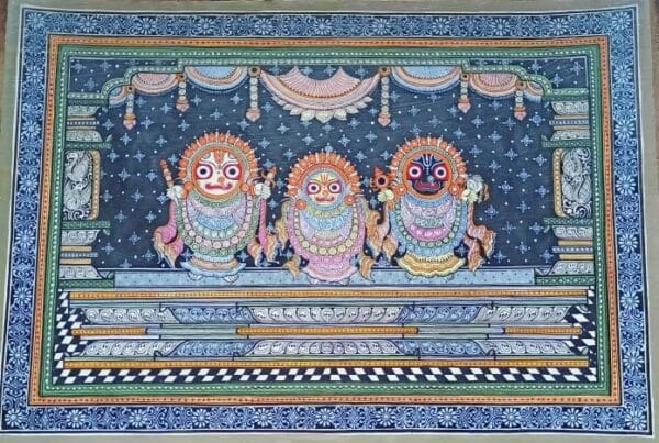 Jagannath Suna Besha - Pattachitra Painting (18" x 12")