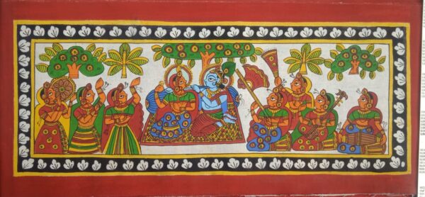 Krishna - Phad painting (18" x 8")