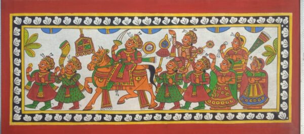 Baarat - Phad painting (18" x 8")