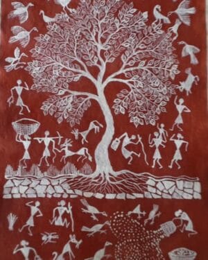 Warli painting - Chitya Laxman - 02