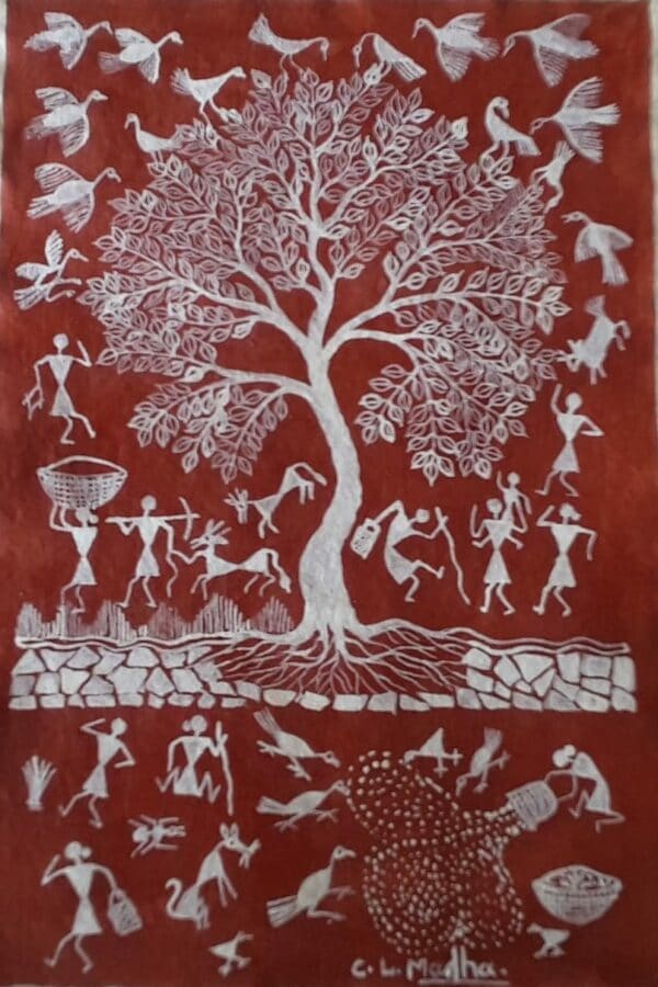 Warli painting - Chitya Laxman - 02